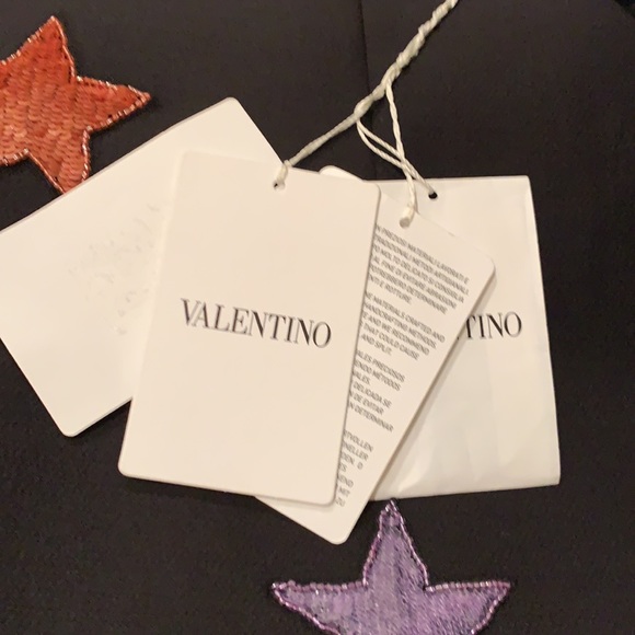 VALENTINO COUTURE STAR ⭐️ EMBELLISHED SHIFT DRESS IN BLACK SIZE US 4 - Picture 16 of 16